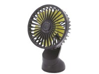 Auto-Ventilator mit USB-Anschluss Kunststoff Schwarz 12 x 7,5 cm / 5 V