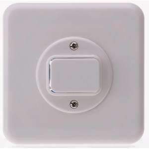 Interruttore da incasso Hager Basico bianco per scatole da incasso.