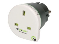Reiseadapter UK - Europe Weiss-Schwarz 250 V