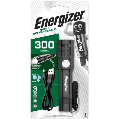 Energizer LED-Taschenlampe Value Metal Rechargeable 300 lm inkl. Akku