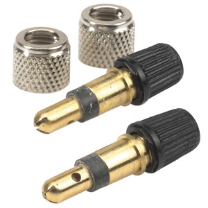 Lot de 2 valves Prophete Dunlop avec écrous pour pneus de vélo.