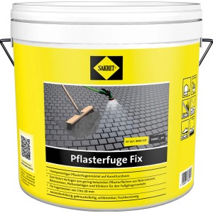 SAKRET Stucco per pavimentazione Fix Antracite 10 kg in secchio, malta secca pronta all'uso per giunti di pavimentazione.