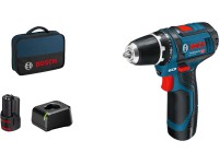 Bosch Professional Akku-Bohrschrauber GSR 12 V-15 inkl. 2 Akkus und Tasche
