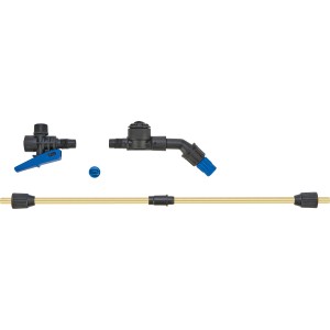 Accessoires pour pulvérisateur à pression LUX 5 l : buse, poignée et tube de pulvérisation pour outils de jardin.