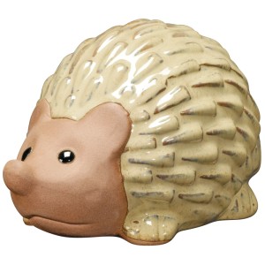 Deroma Dekofigur Igel Farmer, Gartendeko aus Terrakotta, ca. 10x20x14 cm.