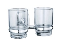 Diaqua® Doppelglashalter Napoli verchromt Diaqua® Doppelglashalter Napoli verchromt