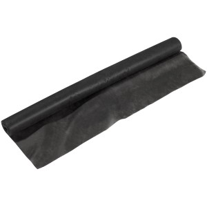 Telo pacciamante nero (1 m x 15 m) in rotolo, per il controllo delle erbacce in giardino.