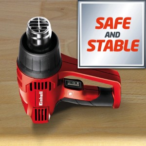 Décapeur thermique Einhell TH-HA 2000/1, outil à air chaud rouge pour le bricolage.