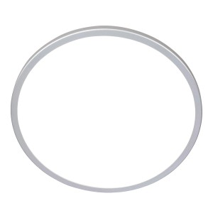 Plafonnier LED Kada de Briloner, ultraplat, Ø 42,2 cm, chrome mat.