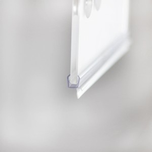Joint d'étanchéité transparent Breuer PK361 pour verre de 5 mm, longueur 1000 mm.