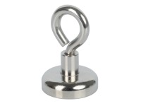 Fix-o-moll Topfmagnet Neodym mit Öse Silber 31 mm x Ø 20 mm / 2 Stk.