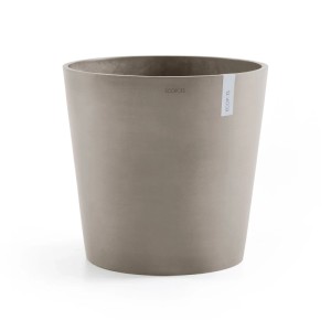 Vaso per piante Ecopots Amsterdam, grigio-marrone, 50 cm. Ideale per interni ed esterni.