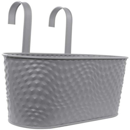 Videx Garden Metall-Hängekasten Karla Grau (HxBxT) 33 x 16 x 14 cm