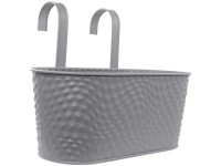 Videx Garden Metall-Hängekasten Karla Grau (HxBxT) 33 x 16 x 14 cm