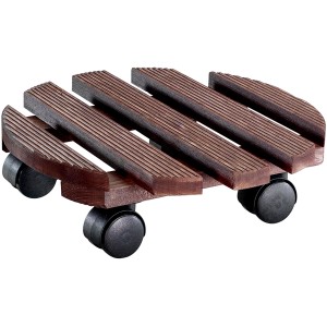 Wagner Kübelroller Country, Ø 30 cm, color palissandro, in legno FSC® con ruote.