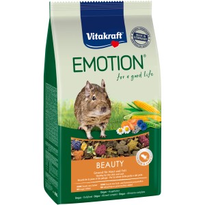 Vitakraft Emotion Beauty Selection All Ages nourriture pour chinchillas et octodons 600g pour une peau et un pelage sains.