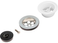 Stopfen-Ventil mit Ringkunstoff verchromt Ø 70 mm 5-tlg.