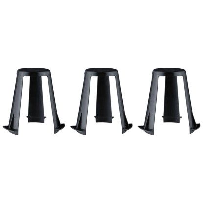Paulmann Distanziatore per faretti da incasso Nero Ø 62 - 90 mm / set da 3