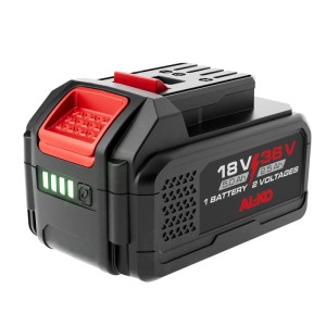 Batterie Al-Ko 18 V/36 V, 5 Ah/2.5 Ah, 90 Wh pour outils de jardin. Puissante et flexible.