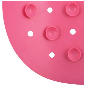 Dettaglio: Tappetino da bagno antiscivolo MSV fucsia in gomma con ventose.