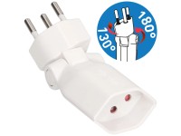 Presa di derivazione clip-clap 1 x tipo 13 con protezione bambini Bianco