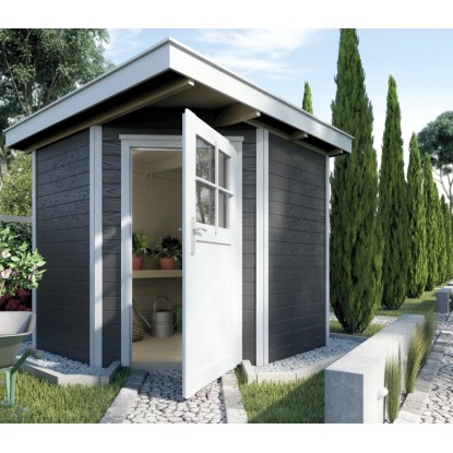 Weka Gartenhaus 229 Anthrazit Gr. 1