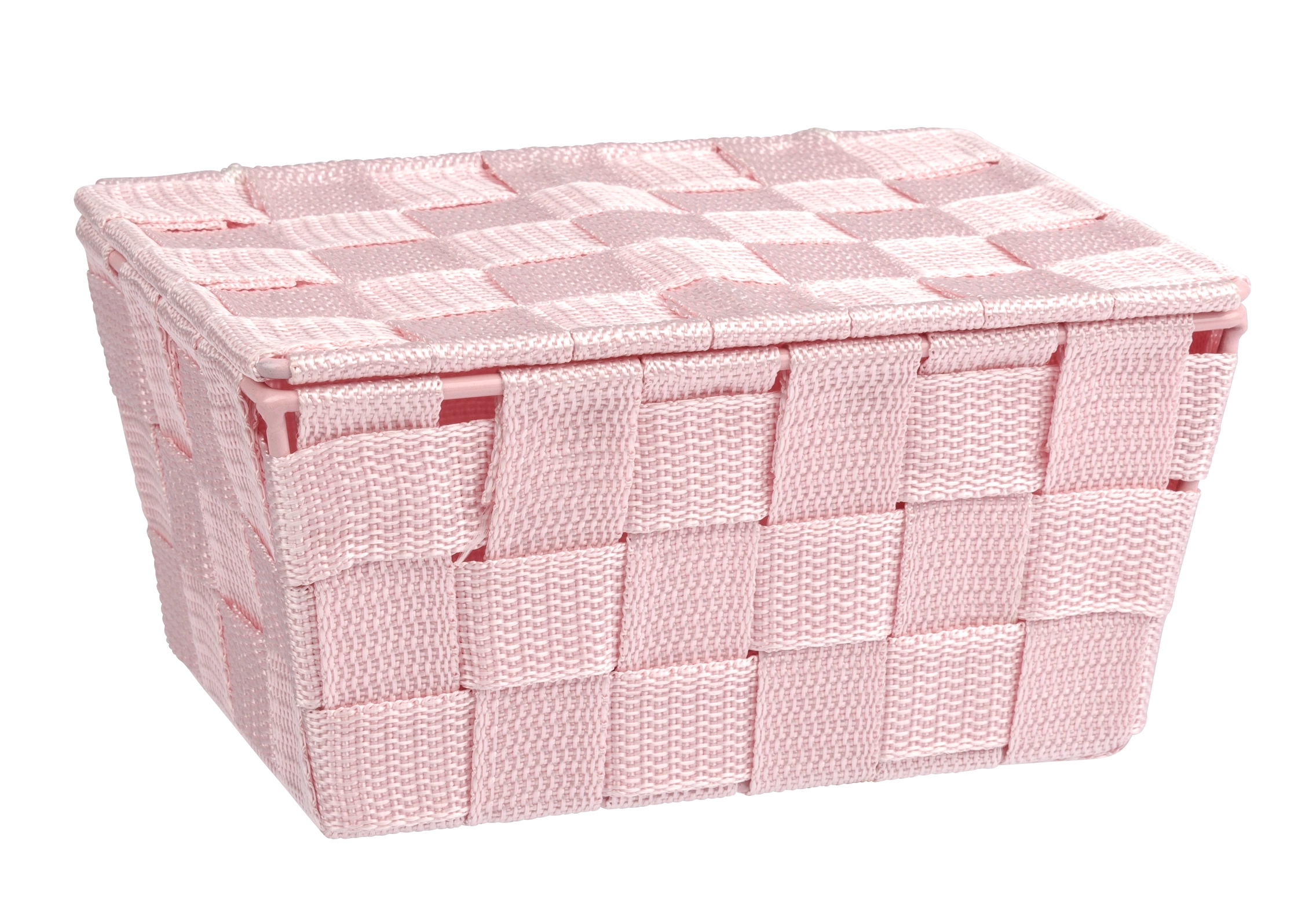 Cestino da bagno Adria con coperchio Pink 19 x 14 cm