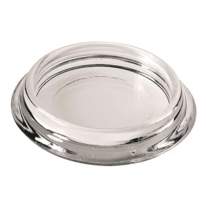 Protège-pied de meuble Hettich transparent, Ø 40 mm, pour une protection optimale des surfaces.
