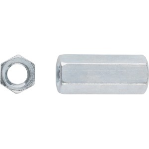 Écrou de raccordement M16 x 30 mm Acier galvanisé à chaud 1 pc