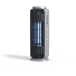 Trappola per zanzare Auriga nera 8 W con luce UV, un purificatore d'aria per il controllo degli insetti.