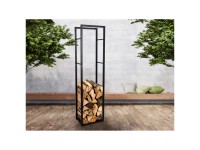 Kaminholzregal Billie Schwarz (HxBxT) 170 x 30 x 44,5 cm