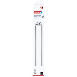 Verpackung des Tesa Elegaant Handtuchhalters, zweiarmig, Chrom.