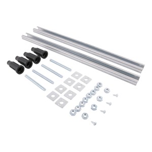 Set piedini per vasca freestanding, regolabili in altezza, materiale di montaggio incluso.