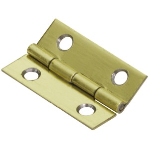 Cerniera stretta in acciaio ottonato, 100x50mm, per mobili, 2 pezzi.