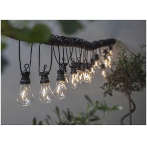 Guirlande lumineuse Star Trading Circus Filament, blanc chaud, 13,5m, pour extérieur.
