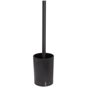 Brosse WC Tiger Tune noire brossée avec support en métal.