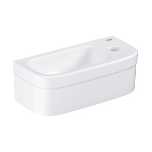 Grohe Mini lave-mains Euro Ceramic, blanc alpin, pour WC invités.