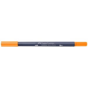 Faber-Castell Goldfaber Sketch Marker color arancio cadmio con punta a pennello e fineliner.