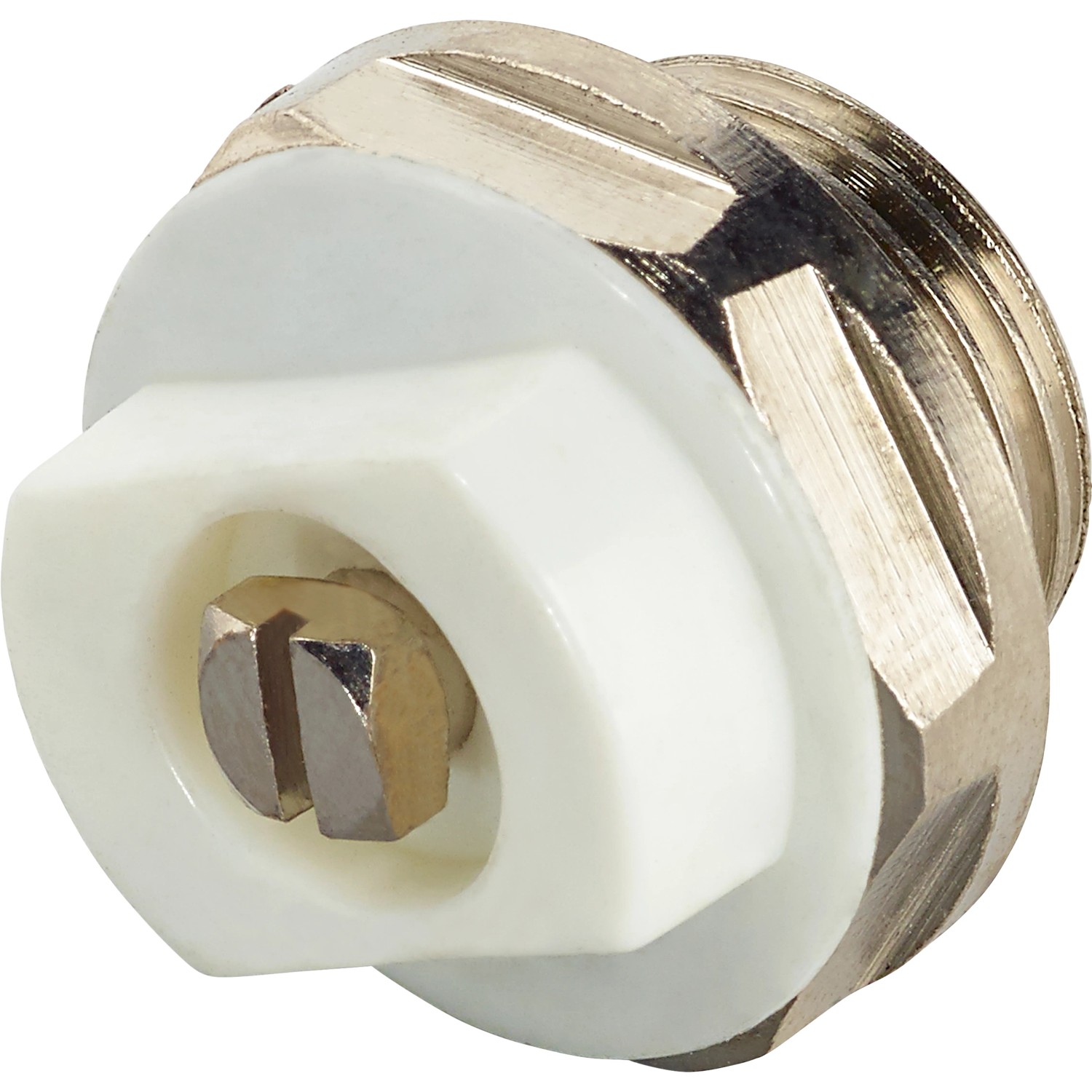 2 Valvole Sfiato Aria Per Radiatore PATIKIL: 3/4" BSP Maschio In Ottone Nichelato - Spina Sfogo Riscaldamento - 6