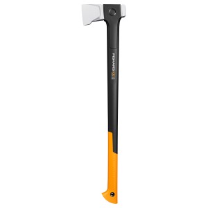 Fiskars Spalt-Axt X32, 81,5 cm, con manico nero e impugnatura arancione. Ideale per spaccare la legna.