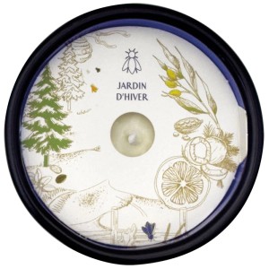 La Rochere Duftkerze Winter Garden im Glas mit Bienenmotiv, Ø 9 cm.