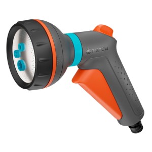 Gardena Multifunzione Classic, pistola da giardino con 4 getti per irrigazione e pulizia.