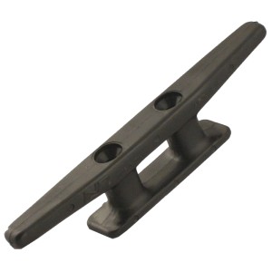 Schwarze Belegklampe, 100 mm, 2er-Set, für die Befestigung von Seilen.