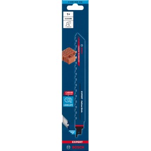 Lame de scie sabre Bosch Expert S 1543 HM pour briques creuses. Lame durable pour coupes précises.
