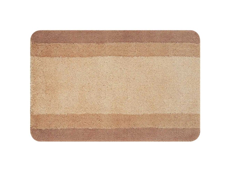 Alfombrilla De Baño Spirella Balance 55x65 Cm - Marrón Suave Y Antideslizante Para Ducha O Bañera