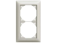 Feller Unterputz-Abdeckrahmen EdizioDue Hellgrau Gr. 2 x 1 Feller Unterputz-Abdeckrahmen EdizioDue Hellgrau Gr. 2 x 1