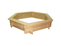 Pletscher Sandkasten 6-eckig Lärche Natur Ø 174 cm / Höhe 30 cm