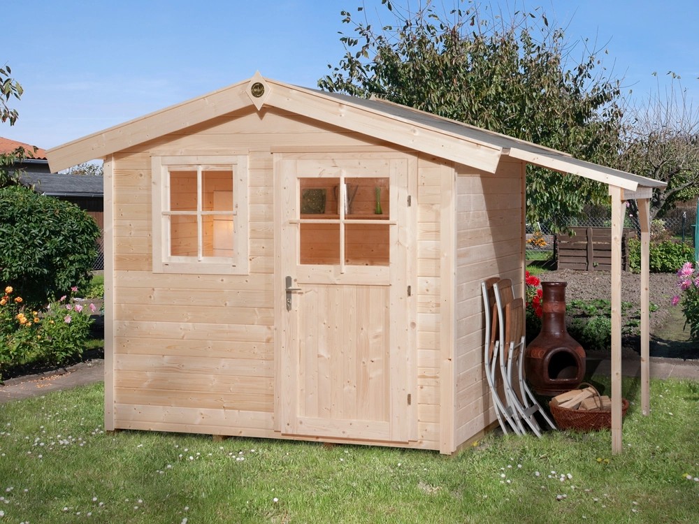 OBI HolzGartenhaus Bozen A 360 x 205 cm inkl. Schleppdach 120 cm