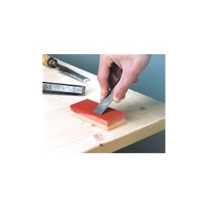Pierre à aiguiser LUX Comfort pour outils, grain 400/180, rouge/beige.