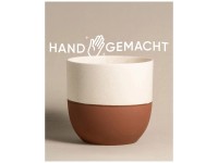 Feey Übertopf Variado Keramik Rotbraun-Weiss Ø 22 cm